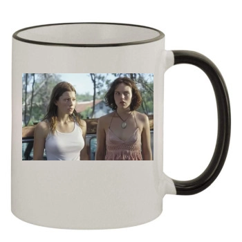 Jessica Biel 11oz Colored Rim & Handle Mug