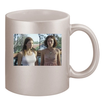 Jessica Biel 11oz Metallic Silver Mug