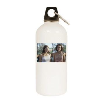 Jessica Biel White Water Bottle With Carabiner