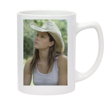 Jessica Biel 14oz White Statesman Mug