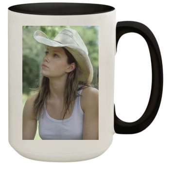 Jessica Biel 15oz Colored Inner & Handle Mug