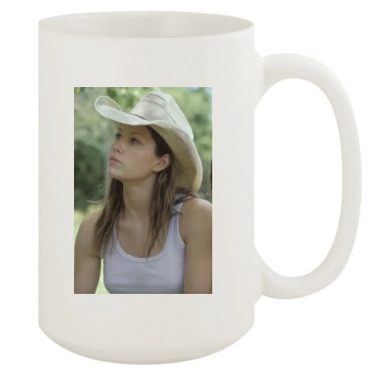 Jessica Biel 15oz White Mug