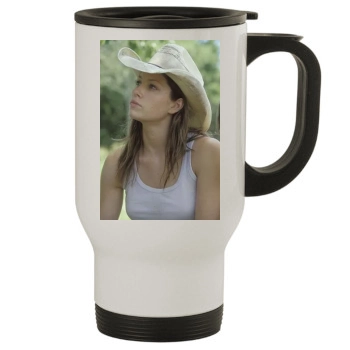 Jessica Biel Stainless Steel Travel Mug