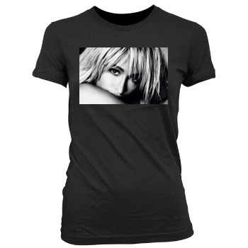 Paris Hilton Women's Junior Cut Crewneck T-Shirt