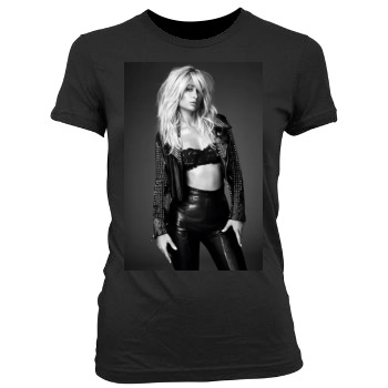 Paris Hilton Women's Junior Cut Crewneck T-Shirt