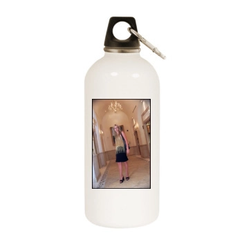 Paris Hilton White Water Bottle With Carabiner