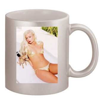 Paris Hilton 11oz Metallic Silver Mug