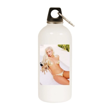 Paris Hilton White Water Bottle With Carabiner