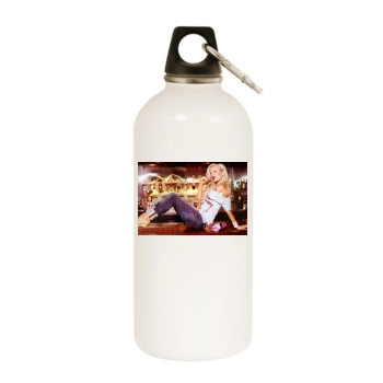 Paris Hilton White Water Bottle With Carabiner