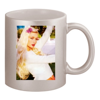 Paris Hilton 11oz Metallic Silver Mug