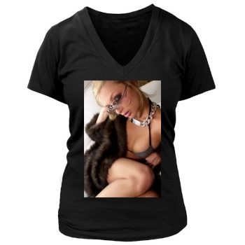 Paris Hilton Women's Deep V-Neck TShirt