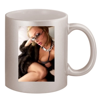 Paris Hilton 11oz Metallic Silver Mug