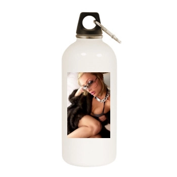 Paris Hilton White Water Bottle With Carabiner