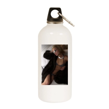 Paris Hilton White Water Bottle With Carabiner