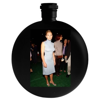 Jessica Biel Round Flask