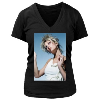 Paris Hilton Women's Deep V-Neck TShirt