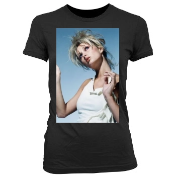 Paris Hilton Women's Junior Cut Crewneck T-Shirt