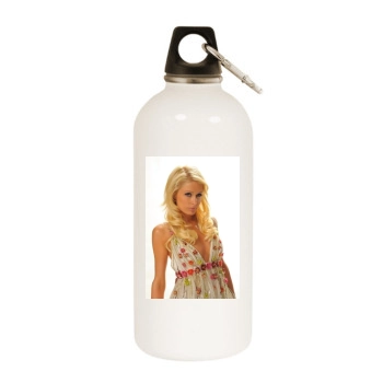 Paris Hilton White Water Bottle With Carabiner