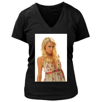 Paris Hilton Women's Deep V-Neck TShirt