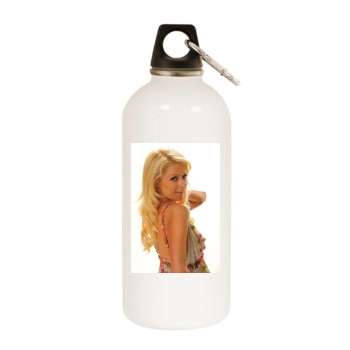 Paris Hilton White Water Bottle With Carabiner