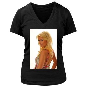 Paris Hilton Women's Deep V-Neck TShirt