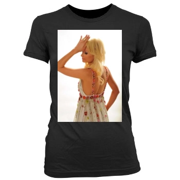 Paris Hilton Women's Junior Cut Crewneck T-Shirt