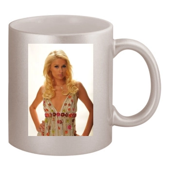 Paris Hilton 11oz Metallic Silver Mug