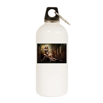 Paris Hilton White Water Bottle With Carabiner