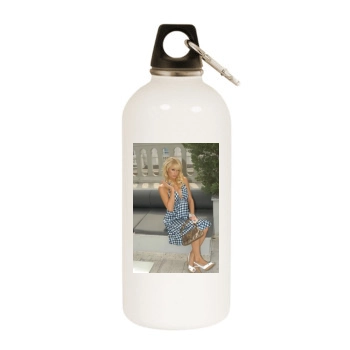 Paris Hilton White Water Bottle With Carabiner