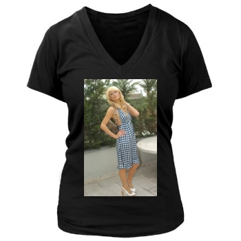 Paris Hilton Women's Deep V-Neck TShirt