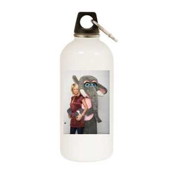 Paris Hilton White Water Bottle With Carabiner