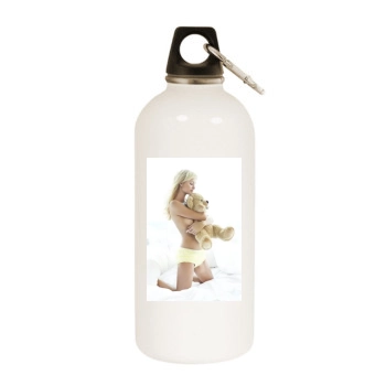 Paris Hilton White Water Bottle With Carabiner