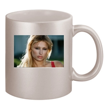 Paris Hilton 11oz Metallic Silver Mug