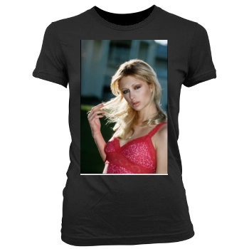 Paris Hilton Women's Junior Cut Crewneck T-Shirt