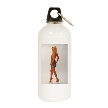 Paris Hilton White Water Bottle With Carabiner