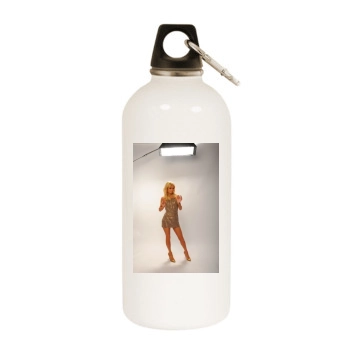 Paris Hilton White Water Bottle With Carabiner