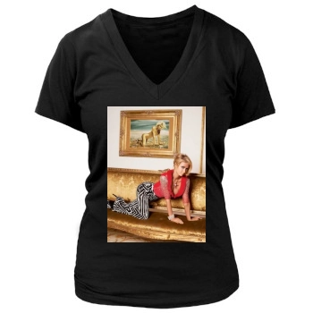 Paris Hilton Women's Deep V-Neck TShirt