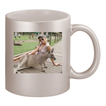 Paris Hilton 11oz Metallic Silver Mug