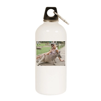 Paris Hilton White Water Bottle With Carabiner