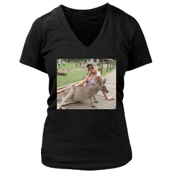 Paris Hilton Women's Deep V-Neck TShirt