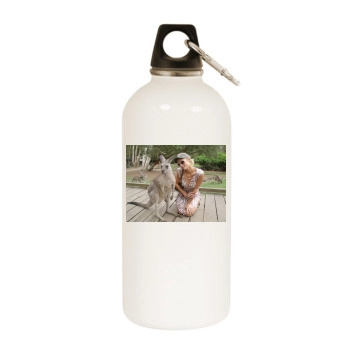 Paris Hilton White Water Bottle With Carabiner