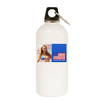 Paris Hilton White Water Bottle With Carabiner