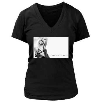 Paris Hilton Women's Deep V-Neck TShirt