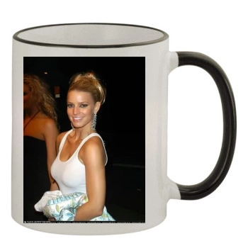 Jessica Simpson 11oz Colored Rim & Handle Mug