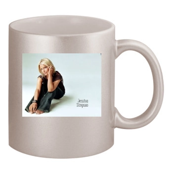 Jessica Simpson 11oz Metallic Silver Mug