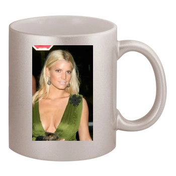 Jessica Simpson 11oz Metallic Silver Mug