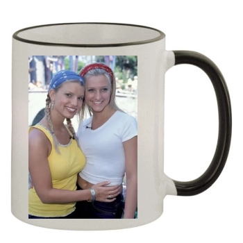 Jessica Simpson 11oz Colored Rim & Handle Mug