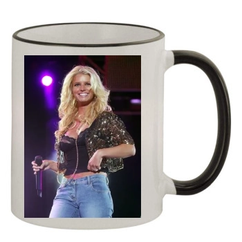 Jessica Simpson 11oz Colored Rim & Handle Mug