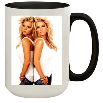 Jessica Simpson 15oz Colored Inner & Handle Mug