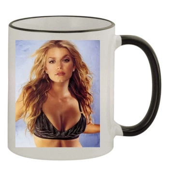 Jessica Simpson 11oz Colored Rim & Handle Mug